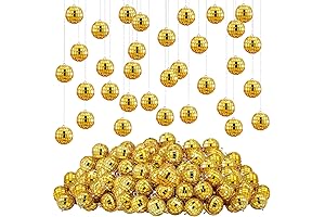Hoolerry Gold Disco Ball Hanging Decorations