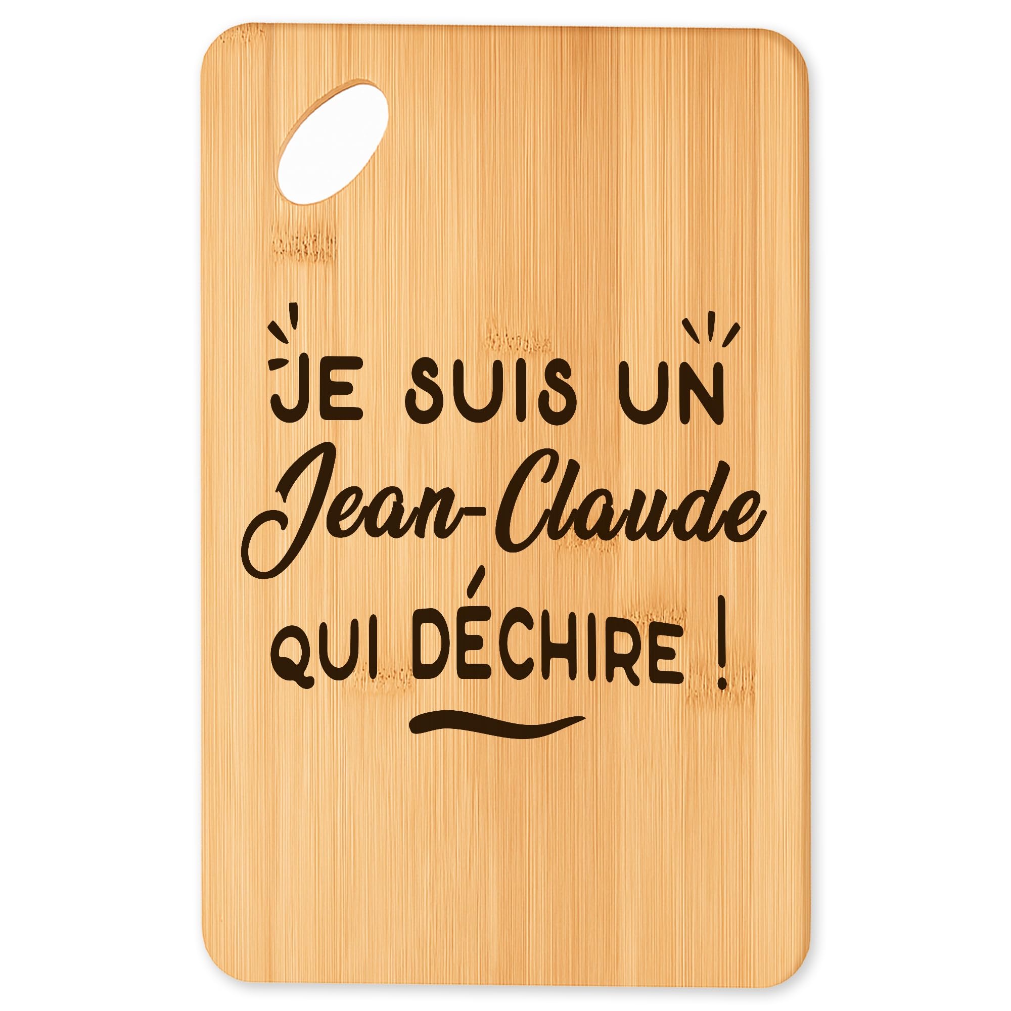 Cadeau original de cuisine : plateau apéro Jean-Claude Qui Dechire