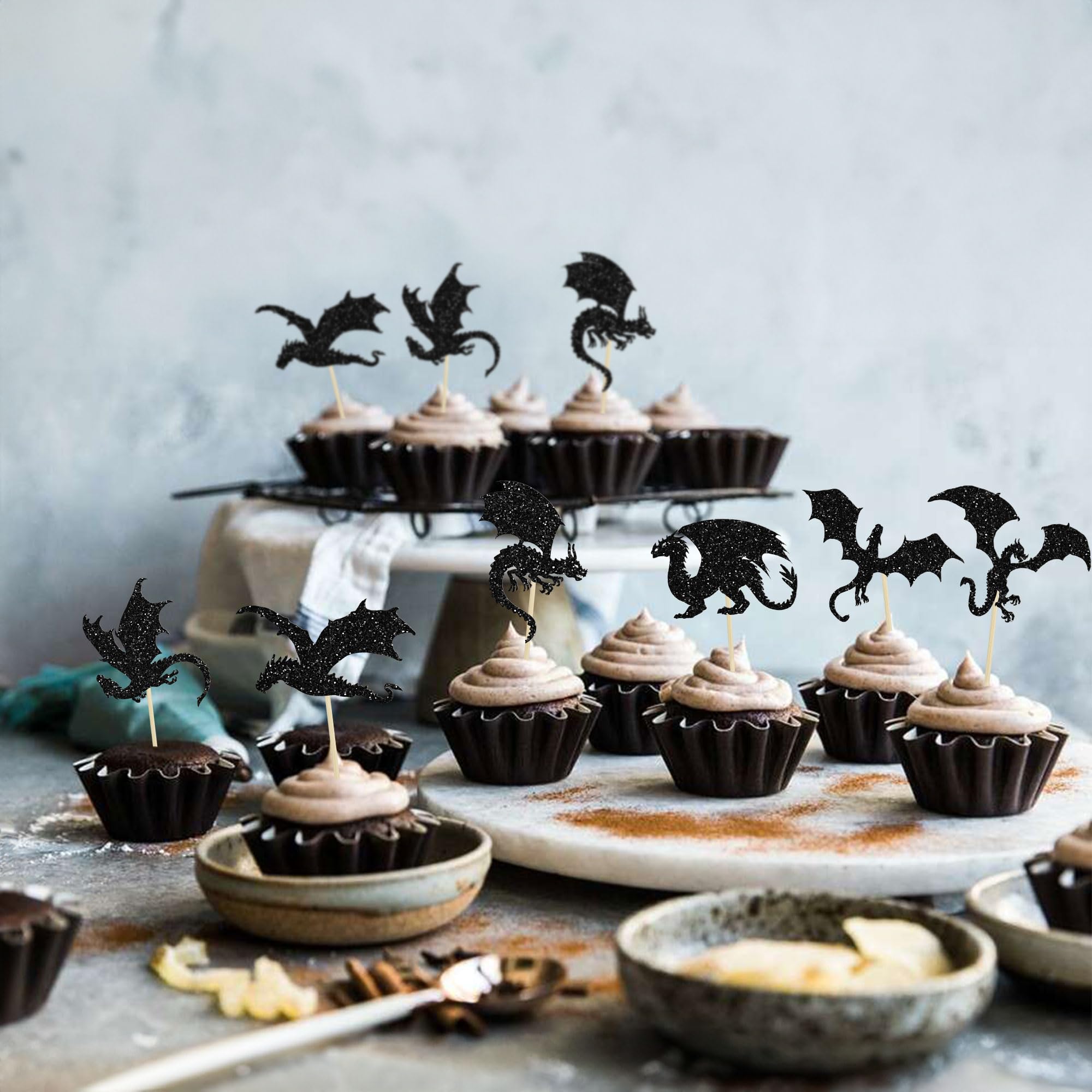 Bestel Eetbare Cupcakeprint Draak - 24 cupcake rondjes voor slechts € 5,95
