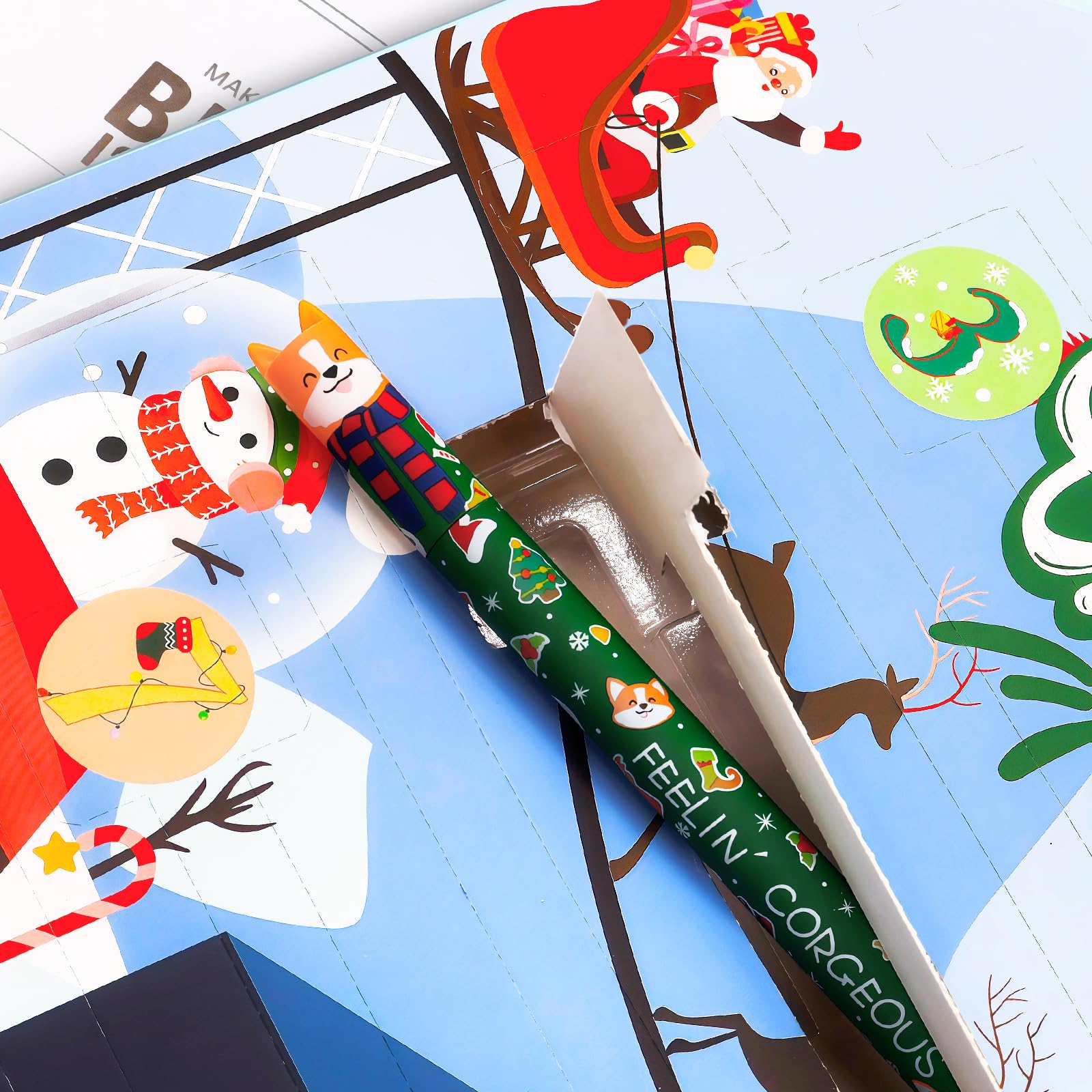 ZappelStift Lot De Stylos Gel Effaçables, 12PCS Coffret