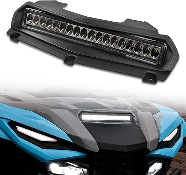 LED Hood Scoop Light for Yamaha RMAX 1000 21-25, Front Auxiliary Hood Panel Lamp Daytime Running Light for Yamaha Wolverine RMAX2 1000 / RMAX4 1000 2021-2025 Accessories 1PCS