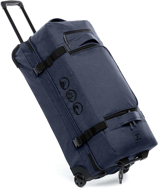 Torba podróżna XXL z 2 kółkami Kane walizka na kółkach 80 cm, walizka sportowa, walizka podróżna plastik morski z recyklingu, odporna na działanie wody, Xl-120 litrów, L, torba podróżna