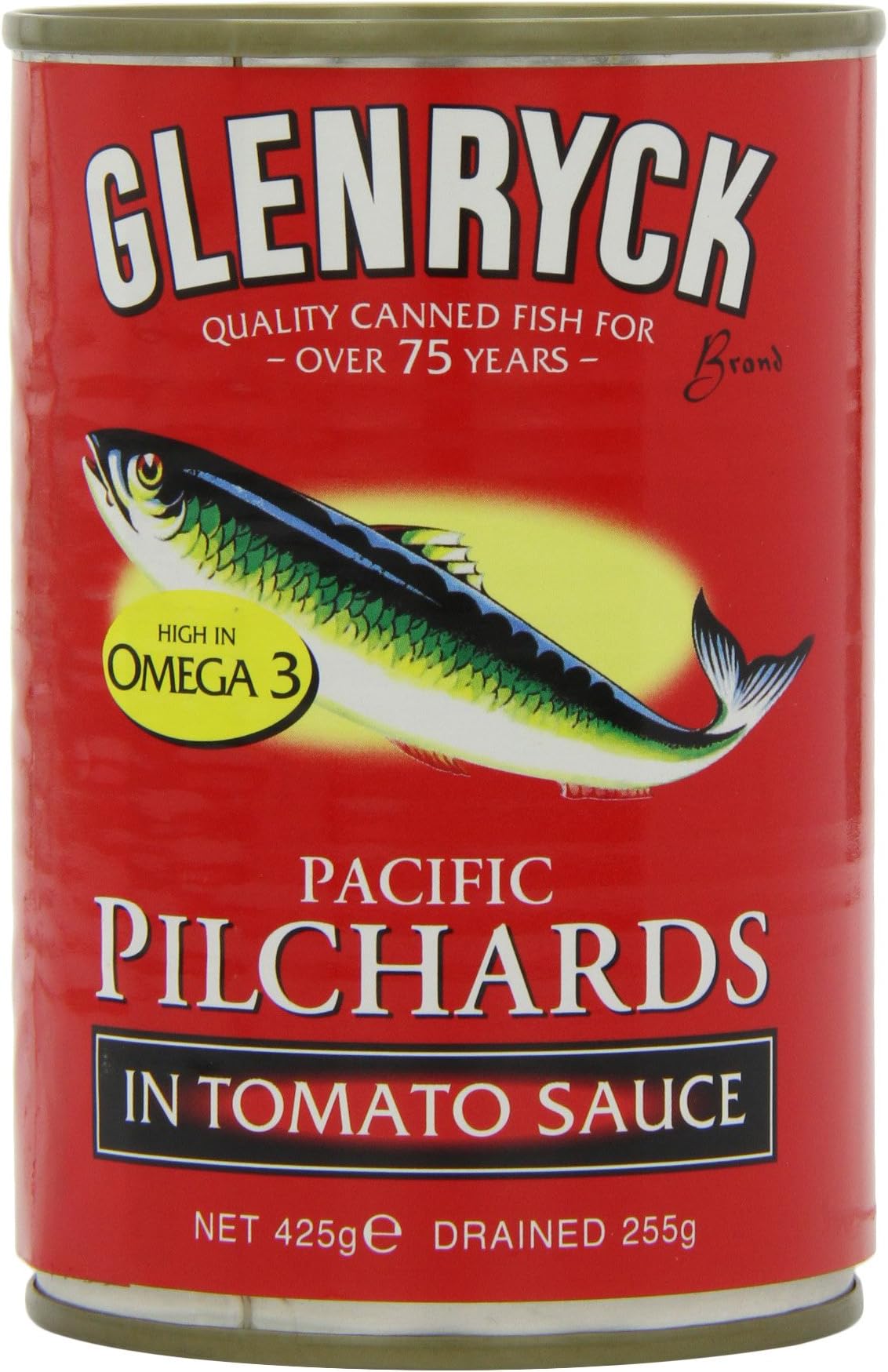 Glenryck Atlantic Pilchards in Tomato Sauce 425 g (Pack of 12)