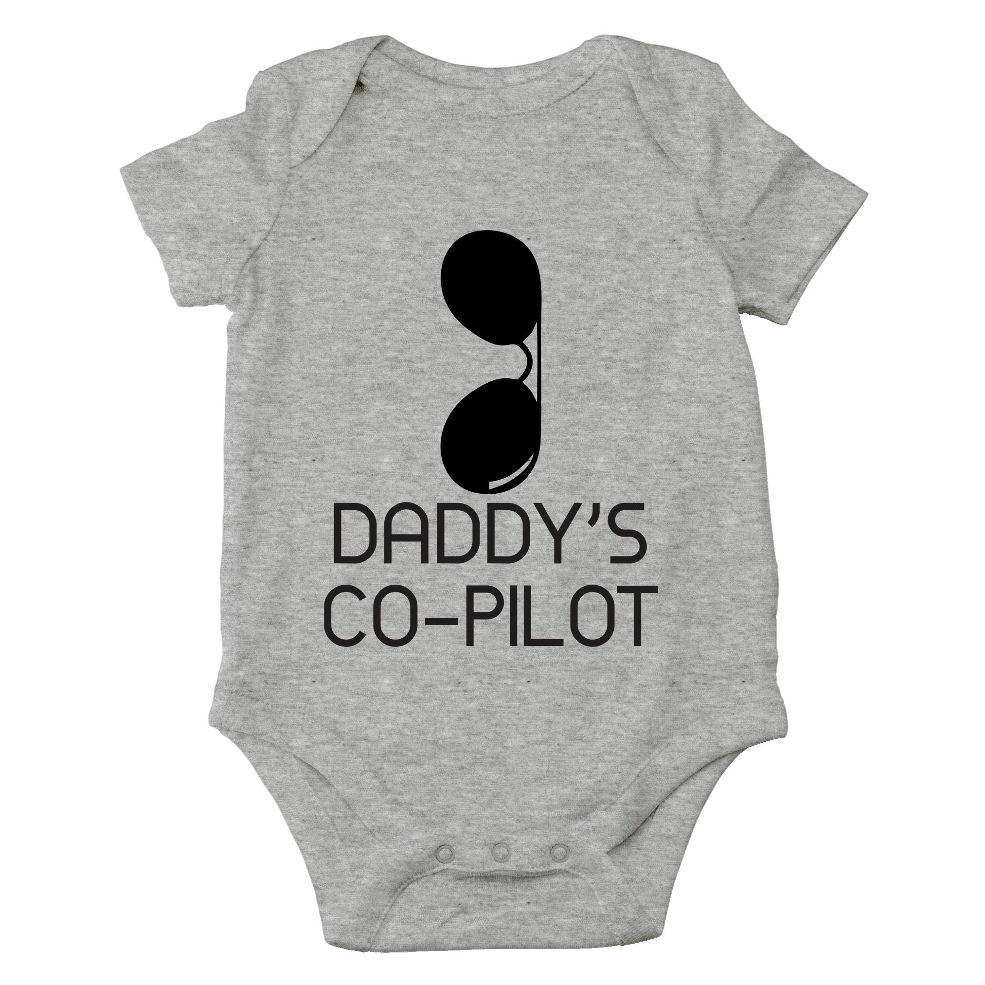 AW FashionsDaddy's Co-Pilot - Best Little Helper With Cool Sunglasses - Cute One-Piece Infant Baby Bodysuit