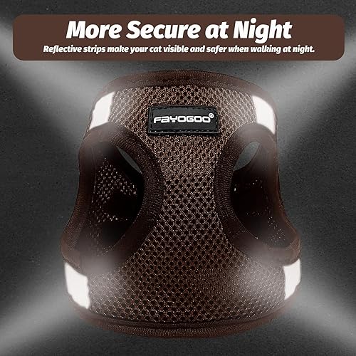 Miniatura 5 de Arnés para gatos, correa y arnés para gatos para caminar, a prueba de escape, arnés para gatos pequeñosperros pequeños, arnés y correa para gatitos