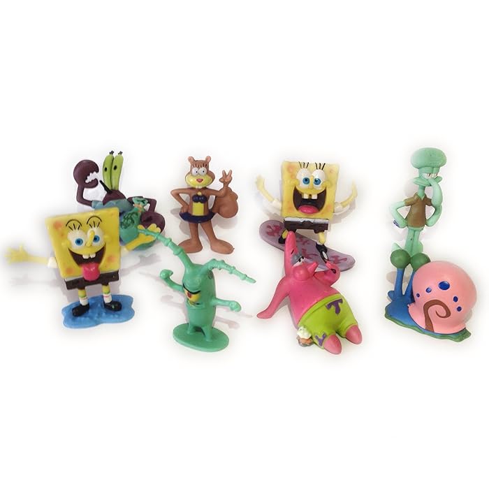 Buy Spongebob SquarePants 8 Piece Play Set with 8 SpongeBob Figures