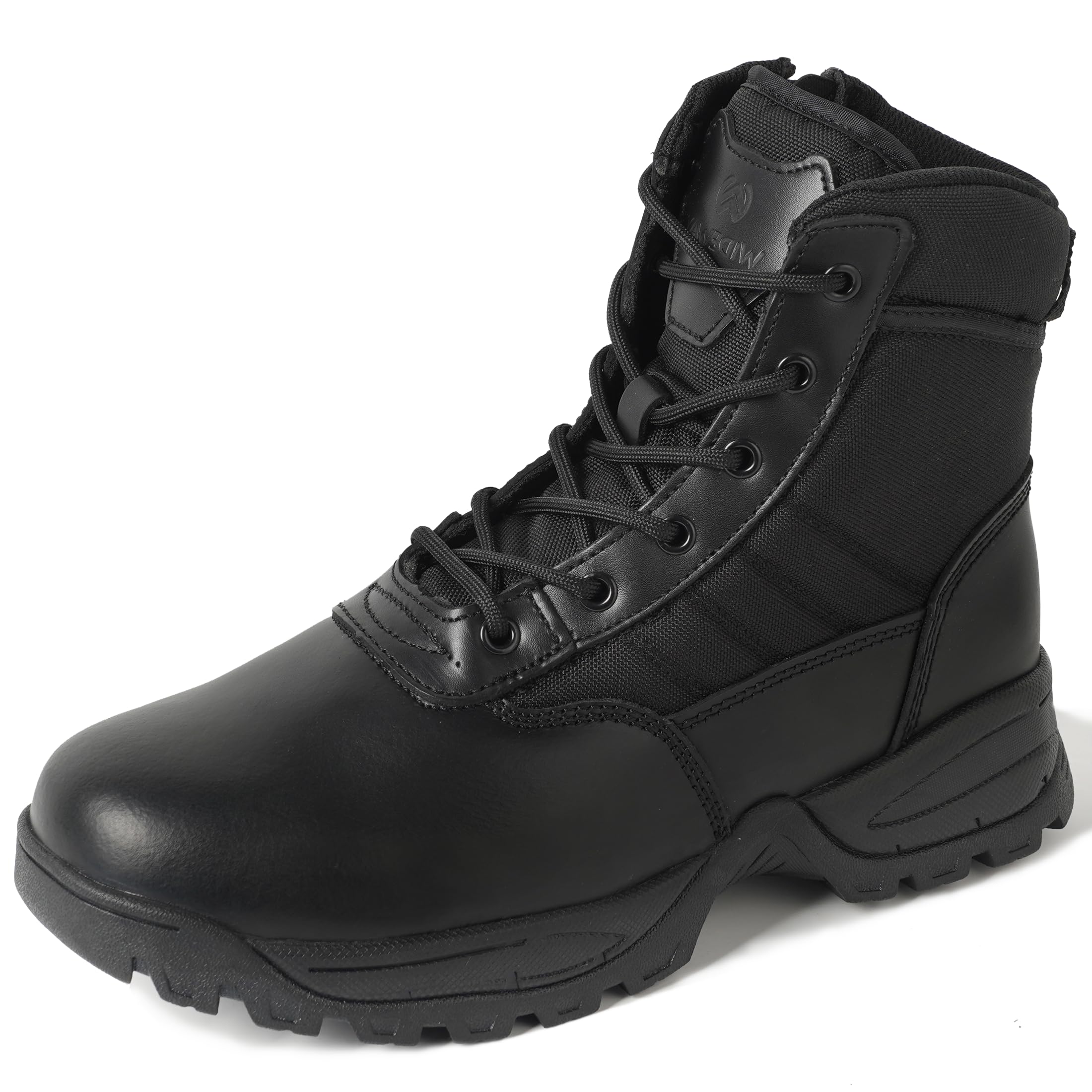 Men's Military Tactical Combat Boots Side Zipper Work Motorcycle Boots 8 inch