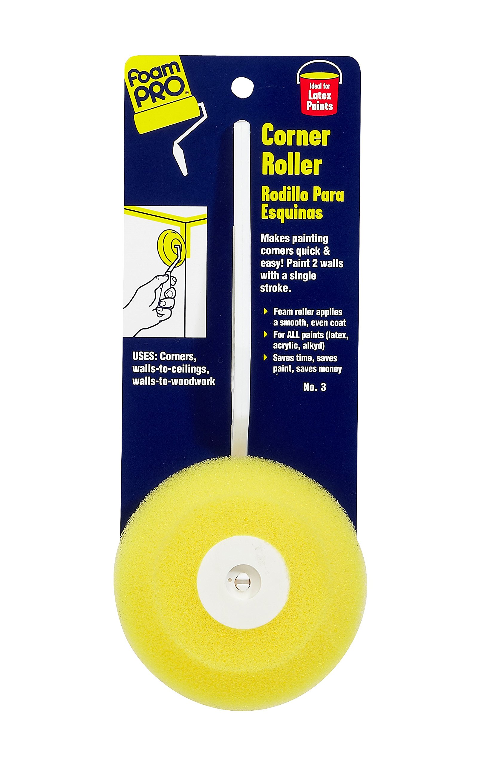 FOAM PRO 00102 FoamPRO Corner Roller, Smooth Surface