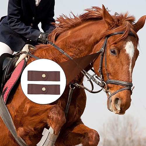 Miniatura 6 de KeaJuidy 8 piezas de correa de cuero para caballos halter de cuero halter kit de reparación de repuesto para cabestros dañados de cuero Caballo