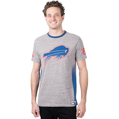 Ultra Game NFL Mens Vintage Ringer Short Sleeve T-Shirt