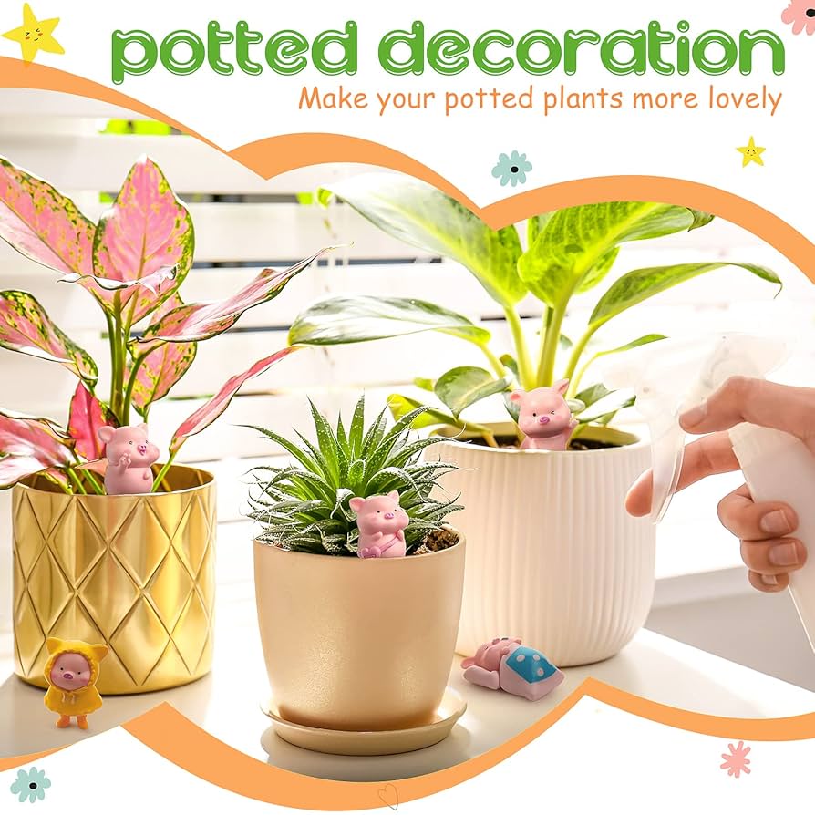 Amazon.com: Civaner 13 Pieces Miniature Figurines Pig Cake