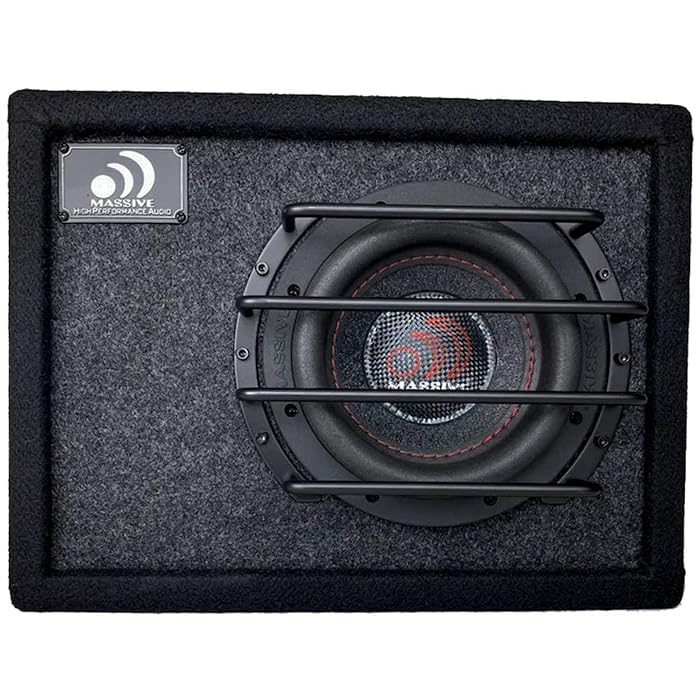 Buy Car Powered Subwoofer Box by Massive Audio BAS6 Powered Subwoofer