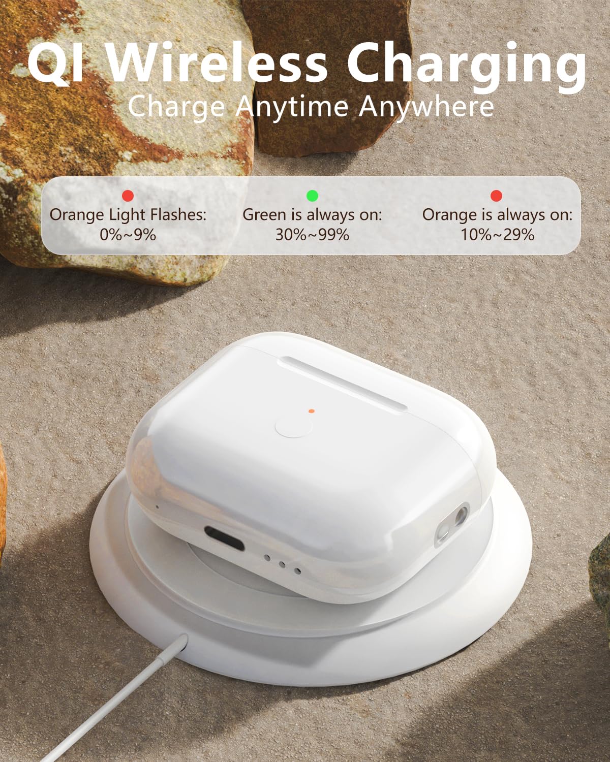 BRILLESS Wireless Charging Case Compatible with AirPods 3