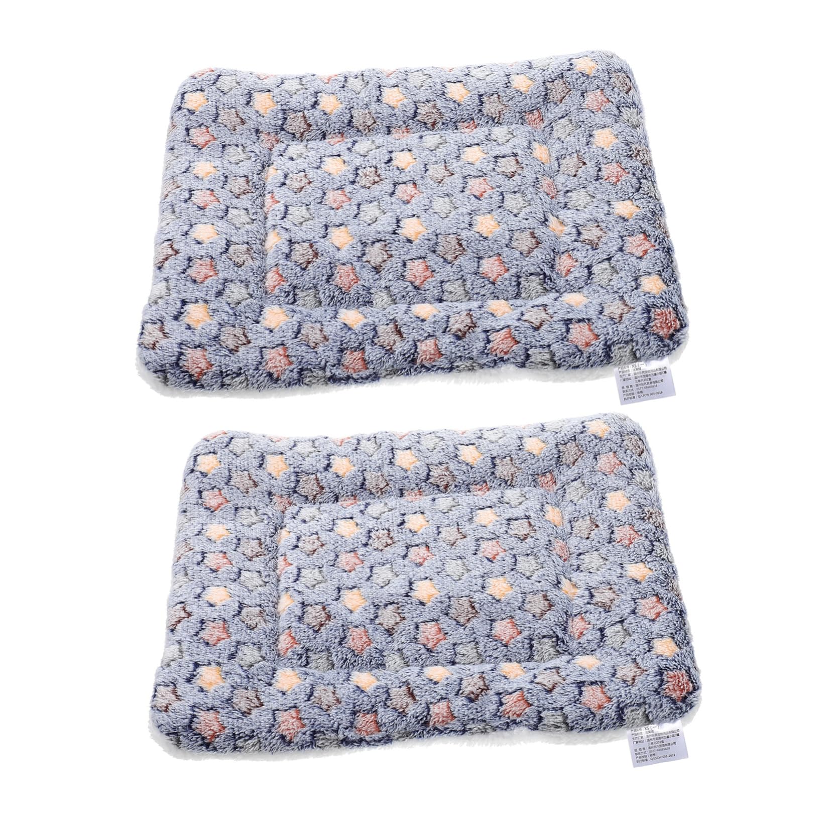 Levemolo 2pcs Pet Mat Faux Fur Blanket Woobie Blanket Fleece Blanket Pet Warming Mat Dog Flannel Cushion Small Animal Bed Dog Mats Winter Cat Pad Warm Dog Mat Hamster Pet Supplies Sherpa