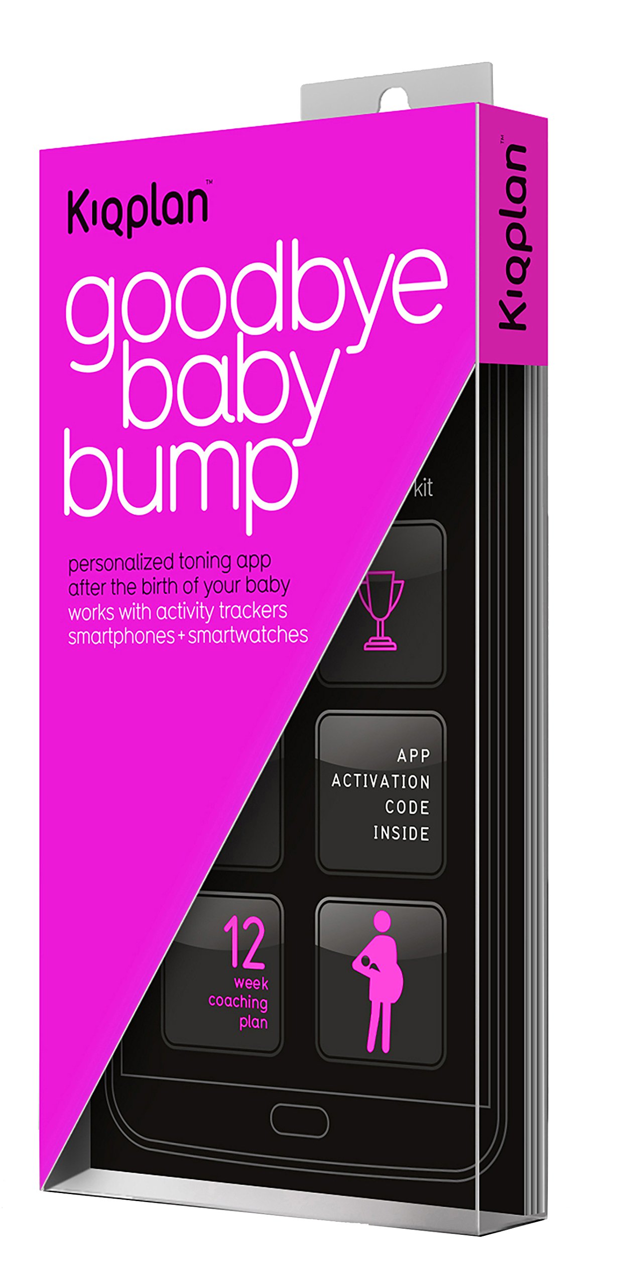 FitbugKiqplan "Goodbye Baby Bump" 12 Week Digital Coaching System Compatible with Smartphones, Smart Watches and Activity Trackers Including , Jawbone, Misfit, Nike, Fitbit, Withings and Samsung