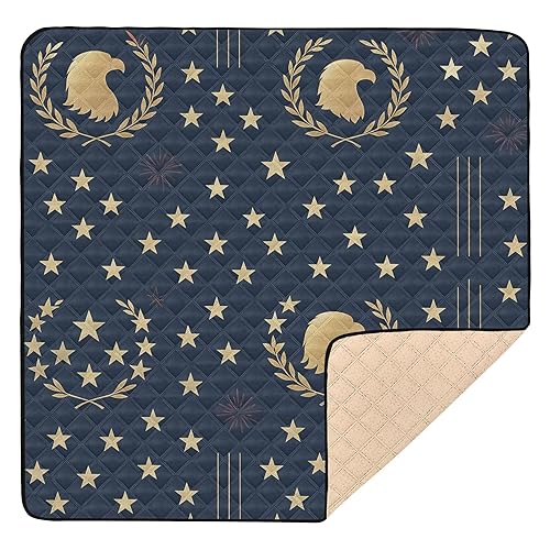 Tapete de gimnasio y actividades para bebés con patrón de día de la independencia de alta calidad, para interiores y exteriores, acogedora y