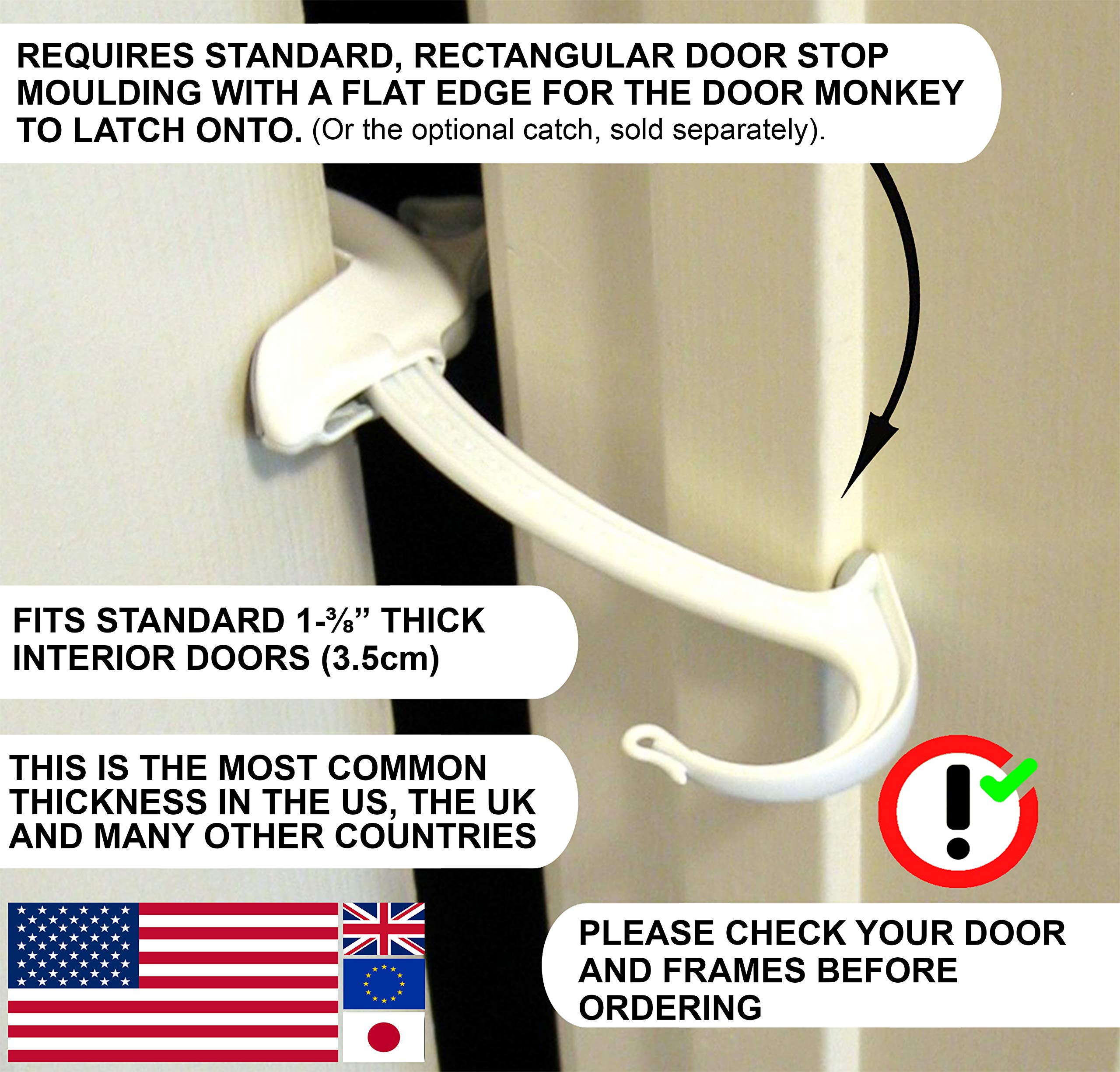 Buy DOOR MONKEY Child Proof Door Lock & Pinch Guard For Door Knobs