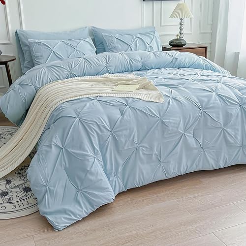 Miniatura 3 de Maple&Stone Juego de edredón California King  7 piezas en una bolsa  Edredones tamaño California King  Juego de edredón con sábanas, edredón, sábana