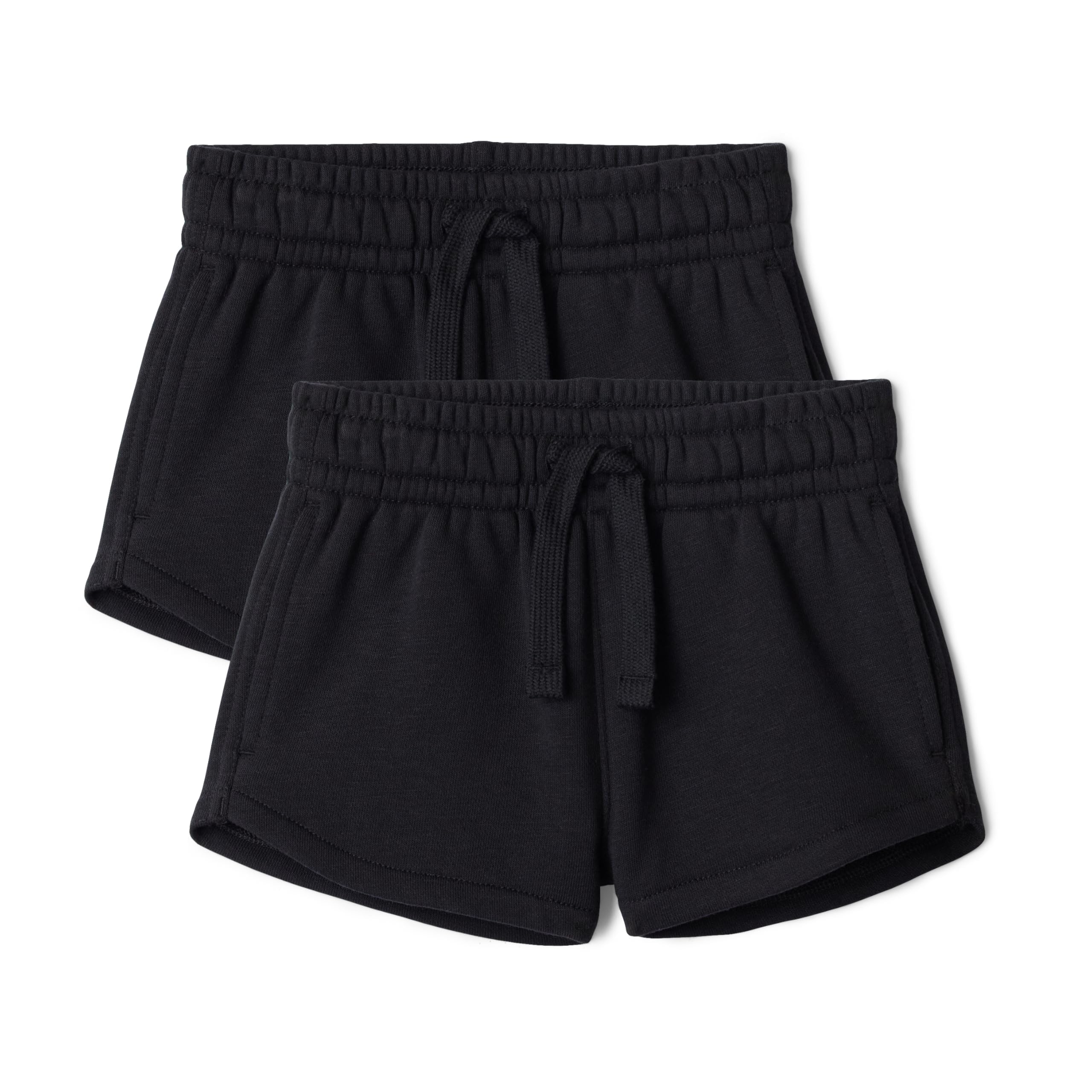 Amazon Essentials Short de Sport en Tissu Éponge Fille, Lot de 2