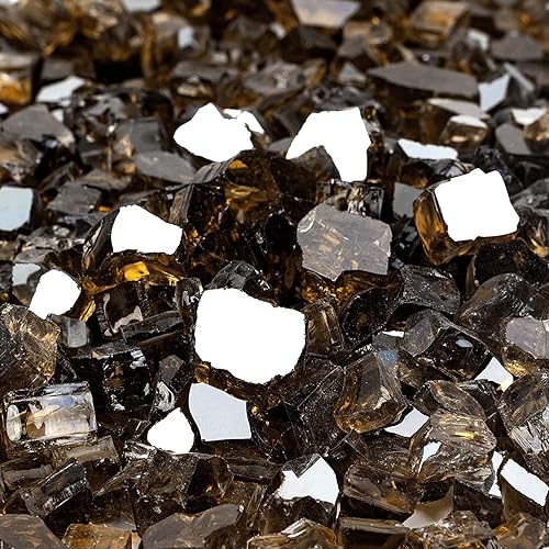 Miniatura 2 de Onlyfire - Vidrios reflectantes de fuego para fogatas naturales o de propano, chimeneas o troncos de gas, 10 libras