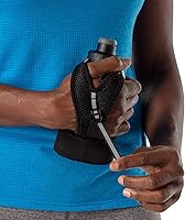Vista 6 de Nathan Running Handheld Water Bottle Adjustable No-Grip Quick Squeeze Lite Hand Strap. Reflective Hydration