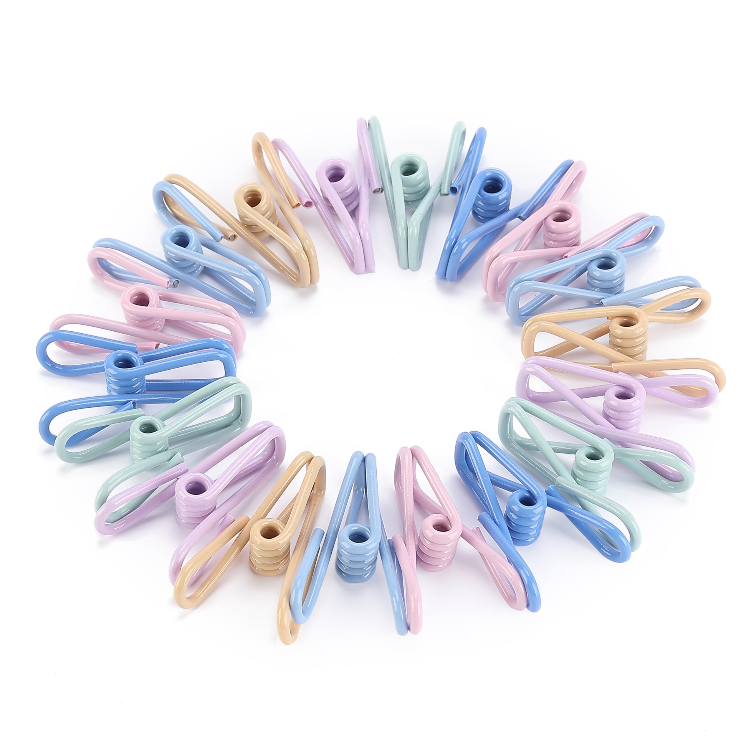 Mr. Pen - Pastel PVC-Coated Food Clips, 18 Pack, 2 Inch, Metal Clips for Food & Chip Bag Storage