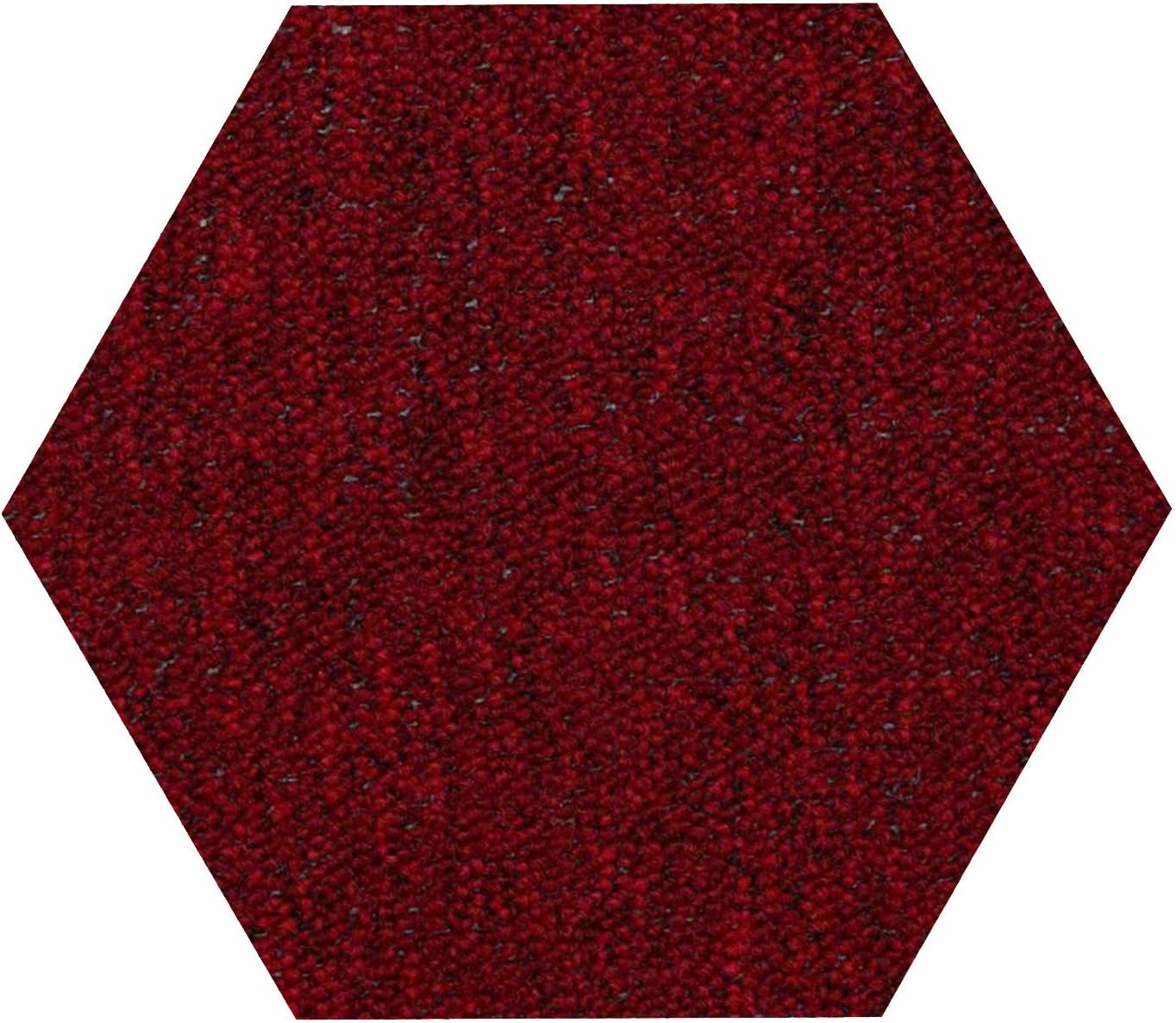 Home Queen Indoor Outdoor Commercial Red Color Area Rug - 2' Hexagon