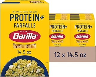 BARILLA Protein+ (Plus) Farfalle Pasta, 14.5 Ounce (Pack of 12) - plant ...