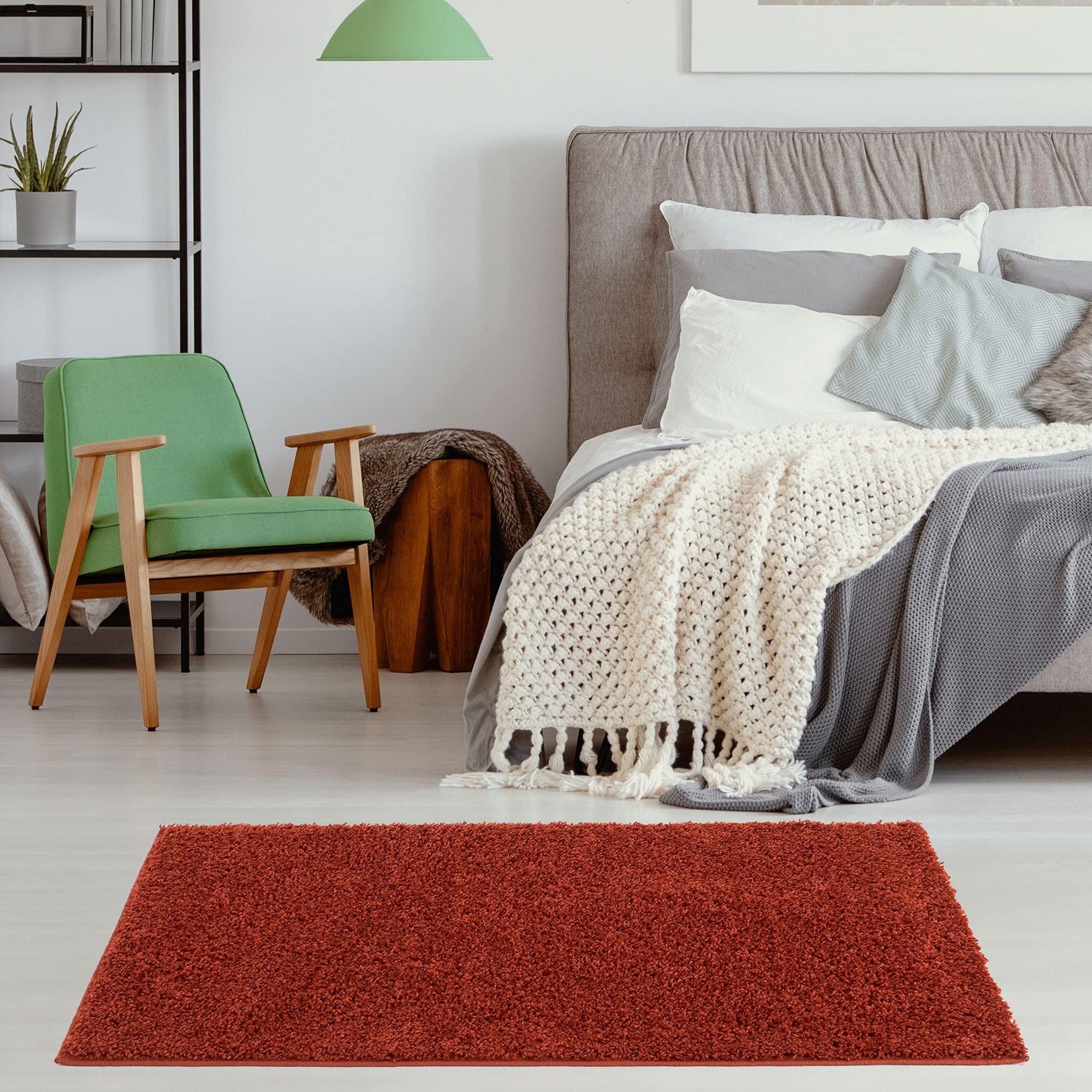 THE RUGS Living Room Rug, Shaggy Soft And Elegant Carpets for The Bedrooms And Kitchen Easy To Clean - Image 3