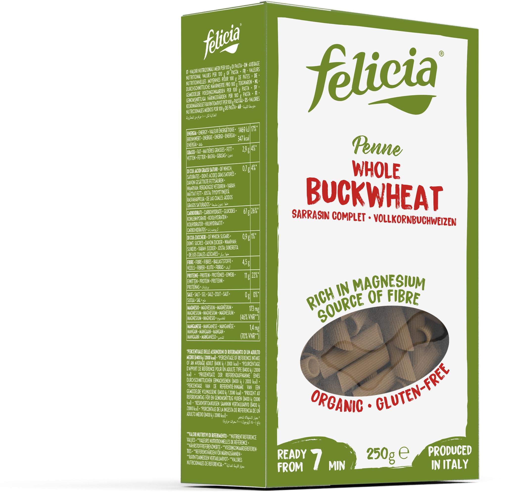 Felicia Bio Penne Buchweizen 12x250g