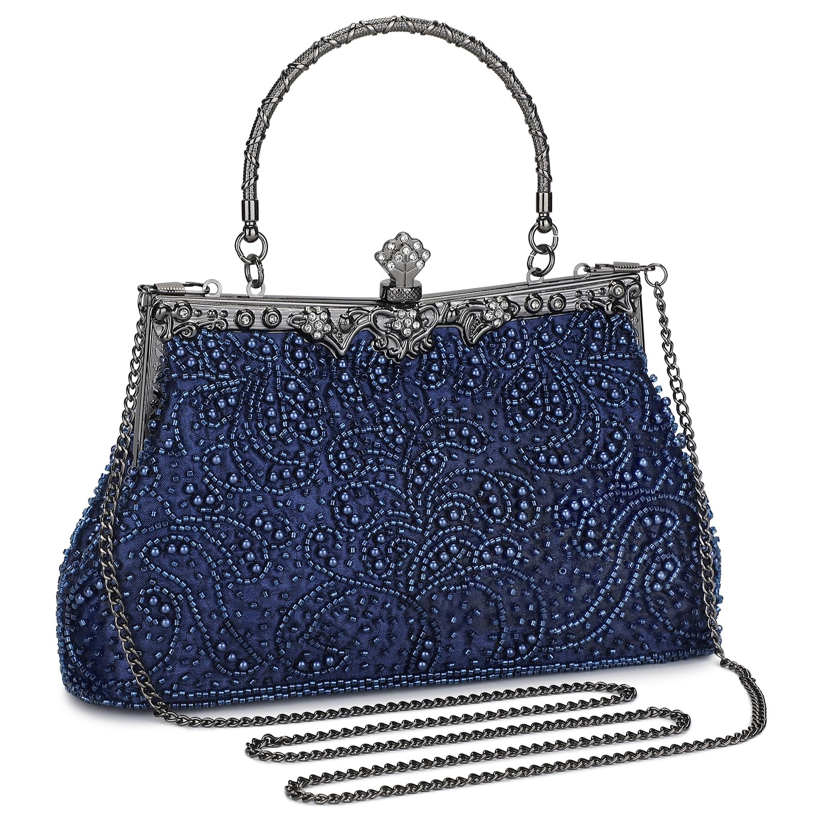 UBORSE 1920s Vintage Beaded Clutch