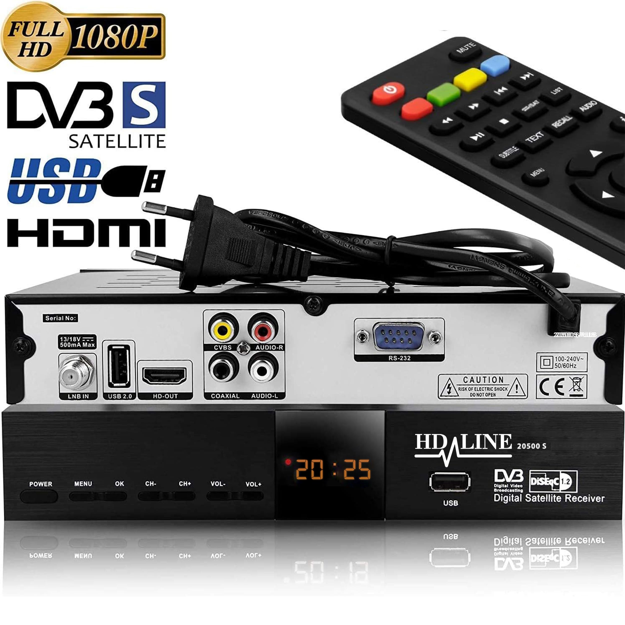 Ricevitore Satellitare PremiumX HD 520SE - Preprogrammato Per Astra E Hotbird - Foto 3