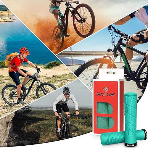 Vista 76 de BUCKLOS Empuñaduras de manillar de bicicleta con bloqueo único, mango ergonómico antideslizante para bicicleta de montaña, mango antideslizante
