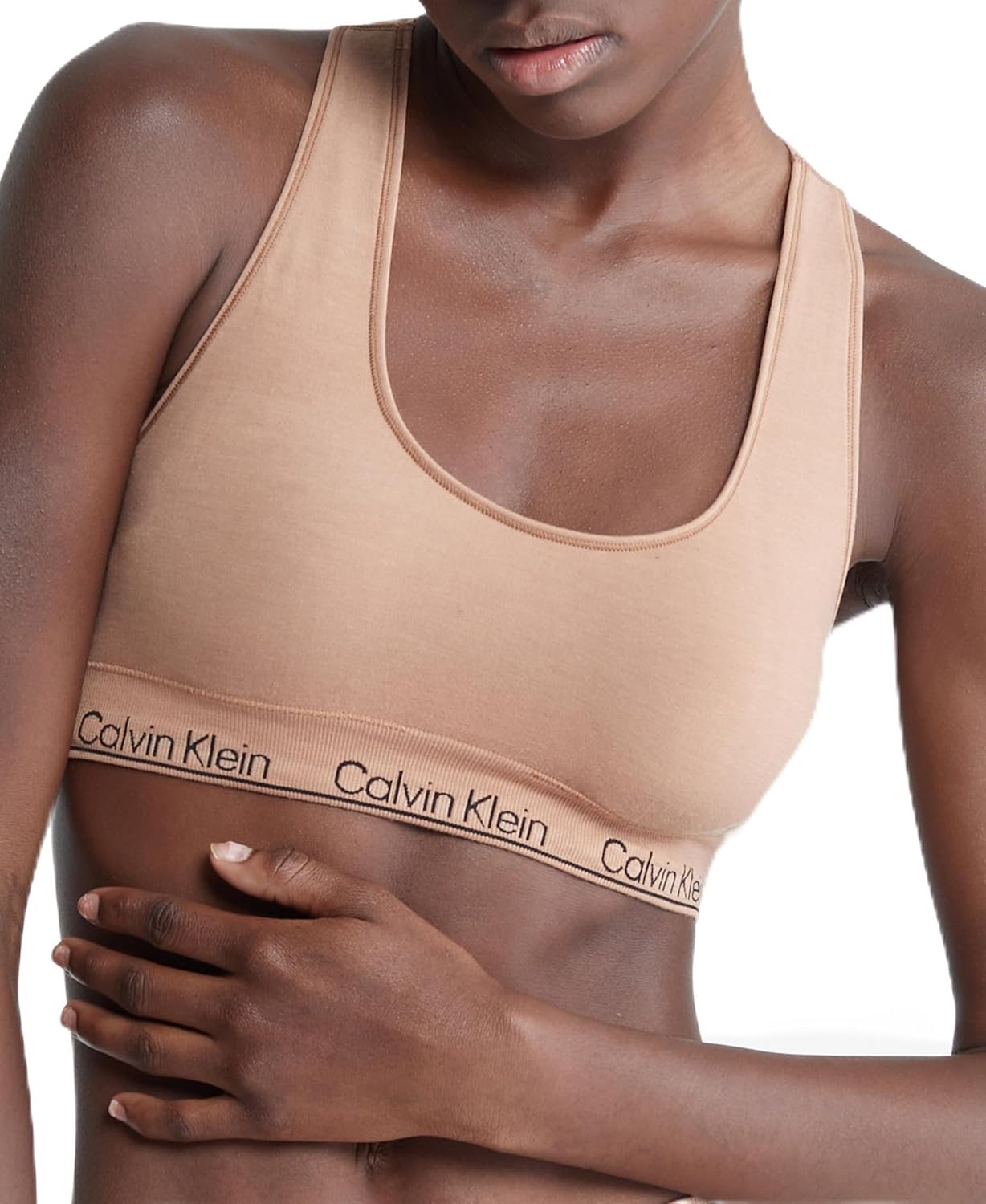 Calvin Klein Womens Modern Seamless Naturals Lightly Lined Bralette
