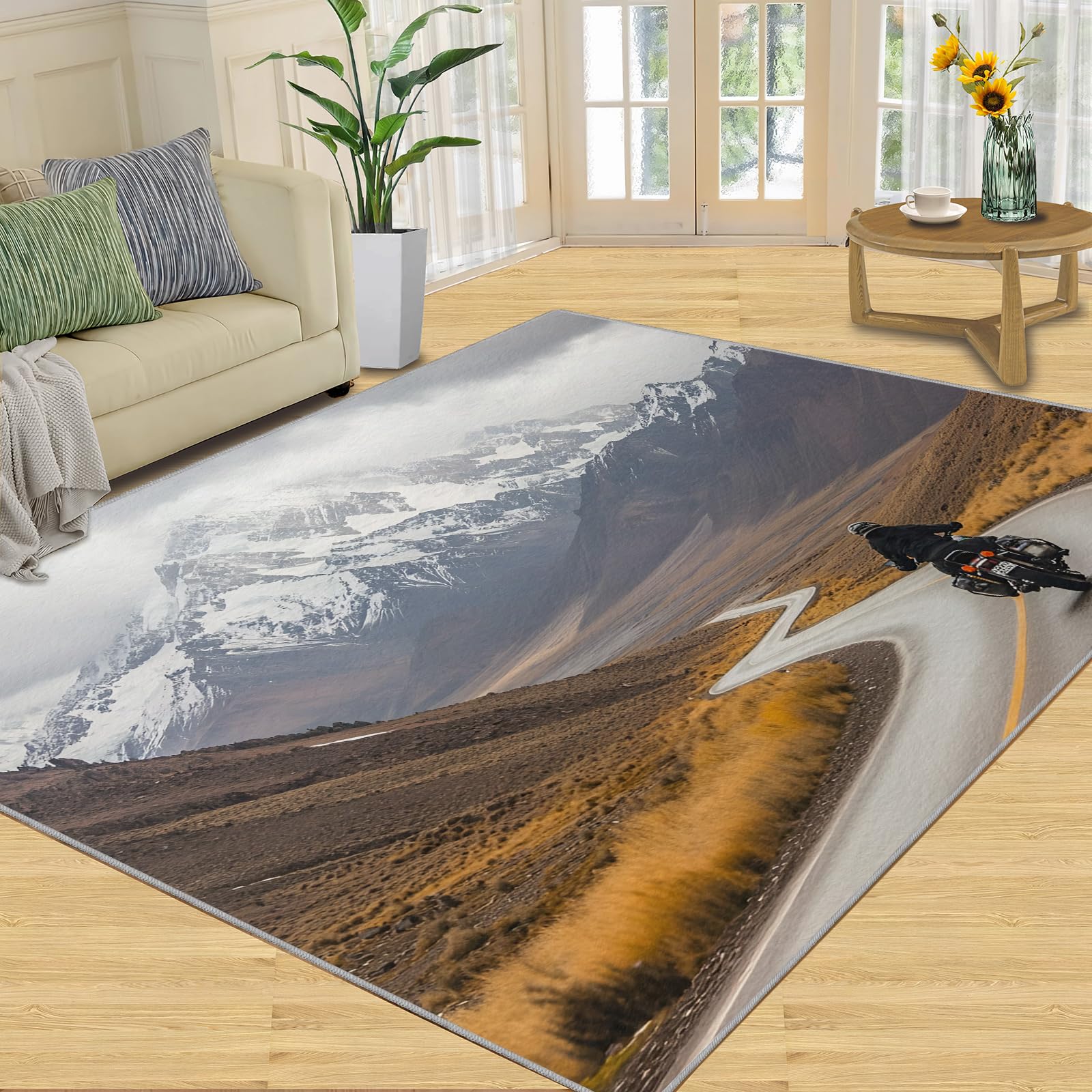 Tapis de jeu moto pour chambre fini les glissades avec l'antidérapant
