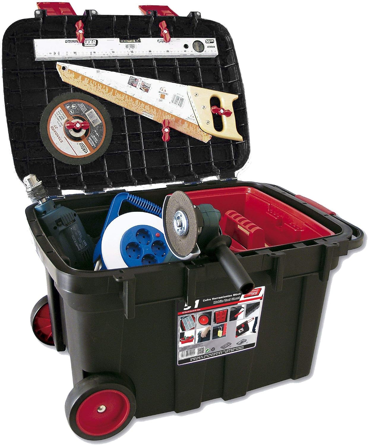 Tayg 370051 Mobile Tool Chest mod. 51, Black