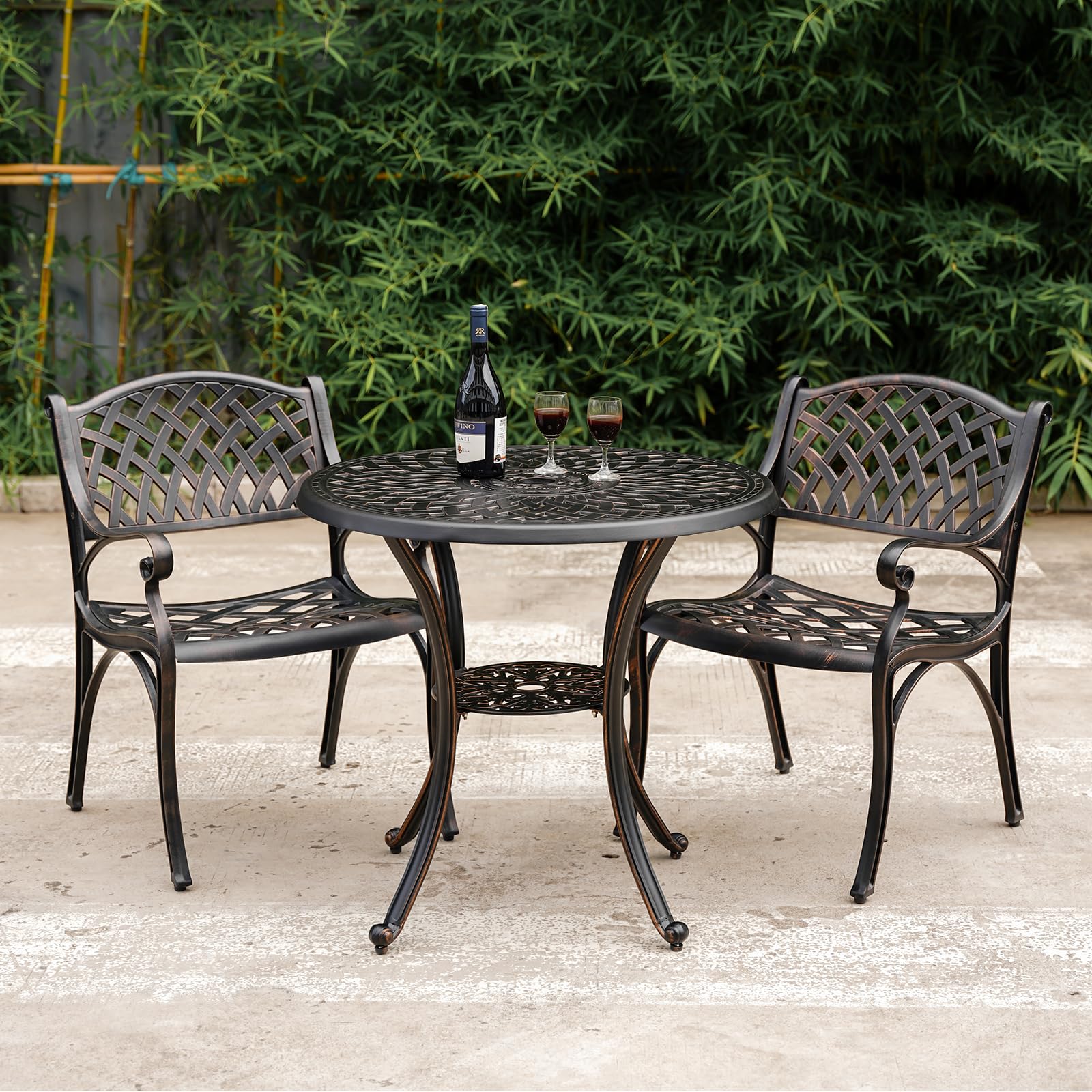 PATIO IN Cast Aluminum Patio Dining Set
