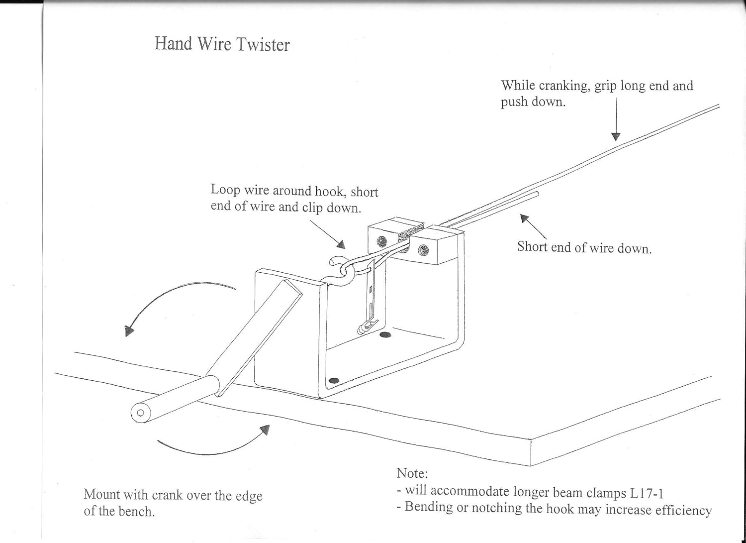 Ceiling Grid Wire, Stringer Wire, Pencil Rod Hand Twister ~ HWT