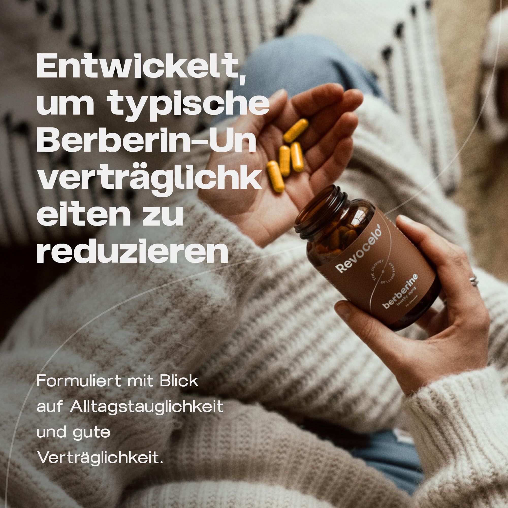 Liposomales Berberin + Dihydroberberin Formel | Unterstützung des Glukosestoffwechsels mit Chrom und Thiamin, magensaftresistente Kapseln, 2 Monate, EU