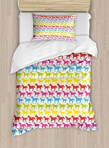 Miniatura 80 de Ambesonne Juego de funda de edredón de pesca, lubina de boca grande atrapando un bocado en espray de agua, imagen salvaje, juego de cama decorativo