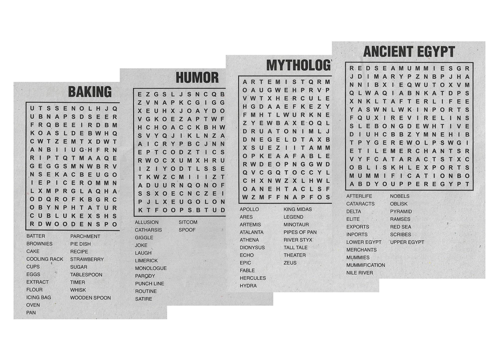 ihoot Pack of 4 Assorted A5 Word Search Books for Adults - Image 2