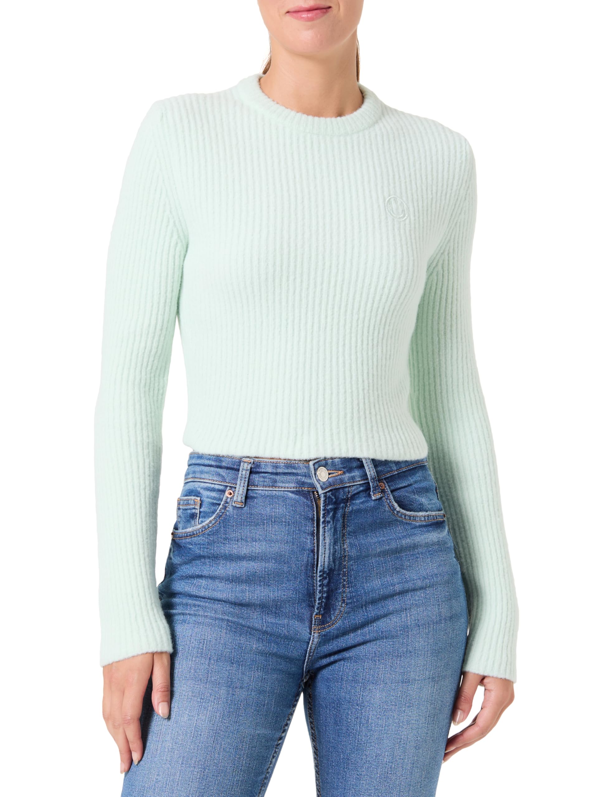 Hugo Women's Skitty_b Knitted Sweater, Light/Pastel Green, S