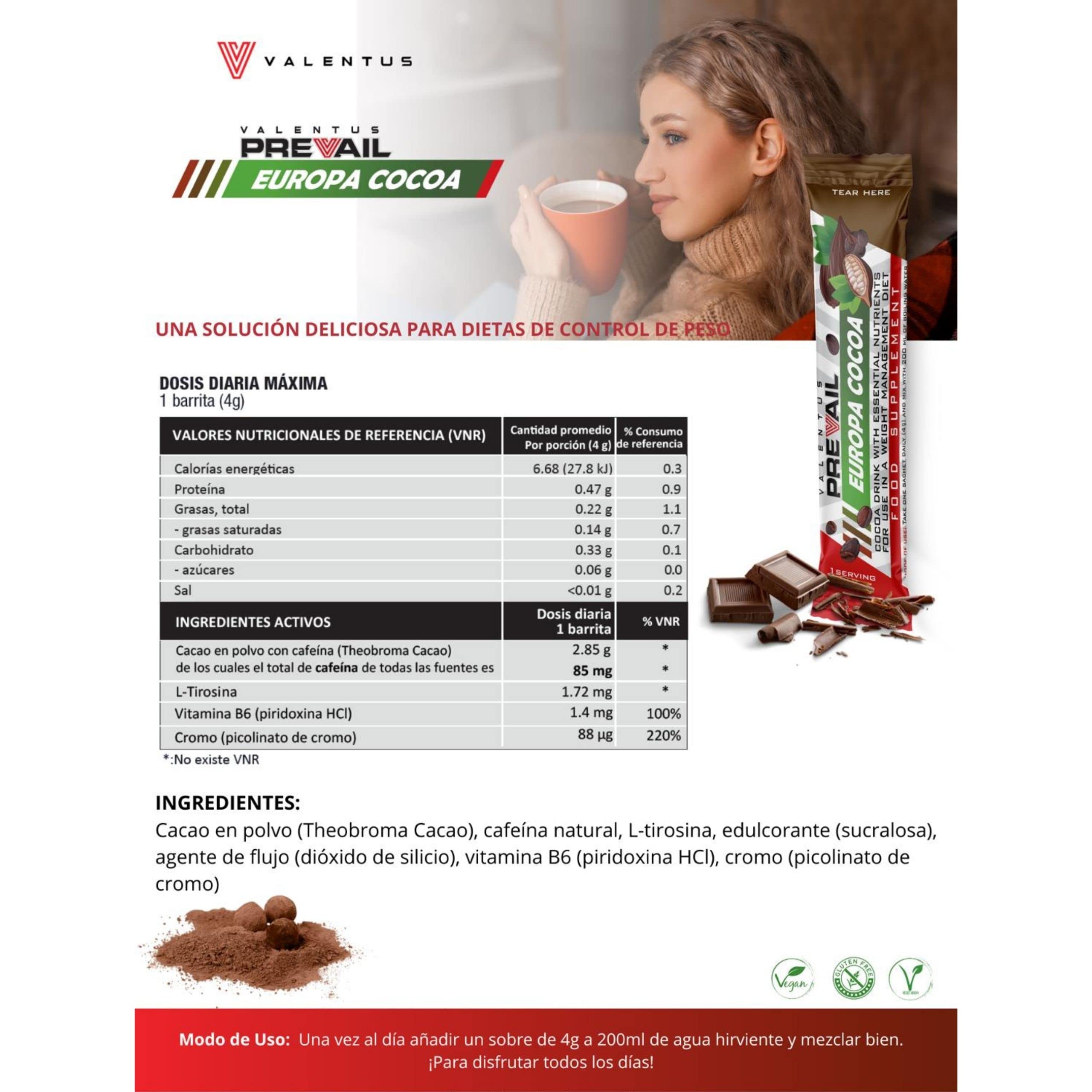 Valentus Europa Cocoa- 24 Sticks