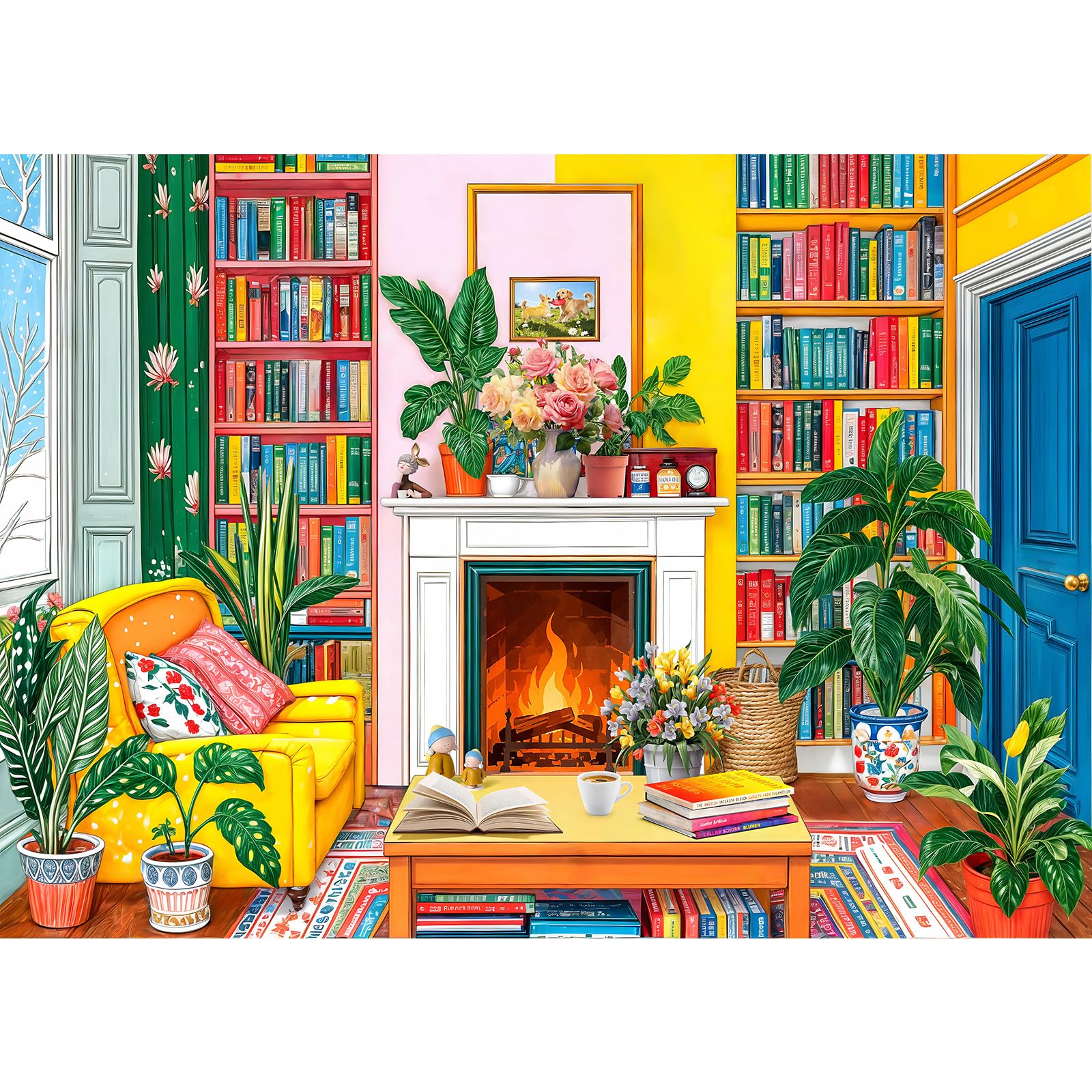 Puzzles 1000 Pieces for Adults jigsaw puzzles for adults 1000 Piece Puzzle Challenging Game for The Whole for Women, Gifts for Men, jigsaw puzzle Theme:Colorful Study โ image 1