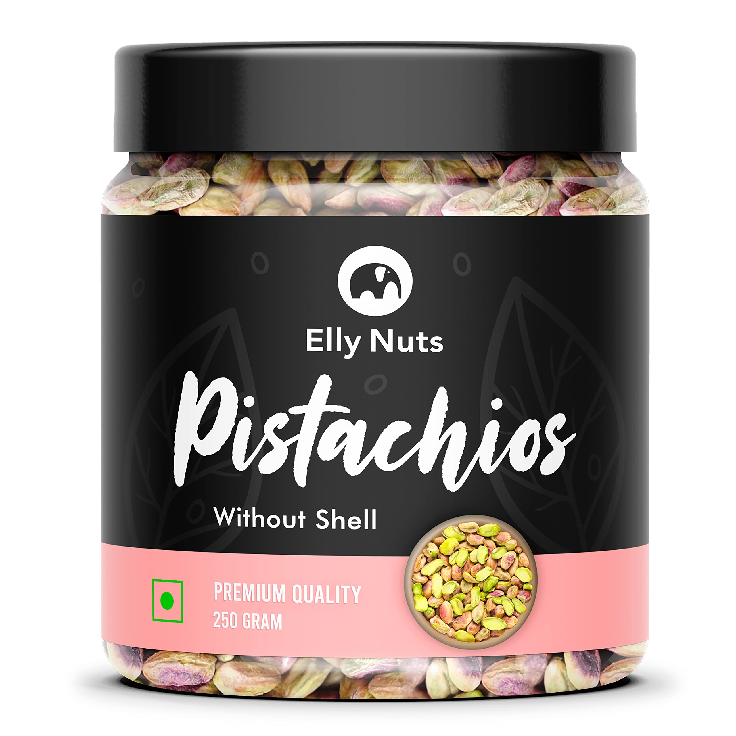 Buy Elly Nuts Pistachio Kernels Without Shell 250 gms Plain Unsalted