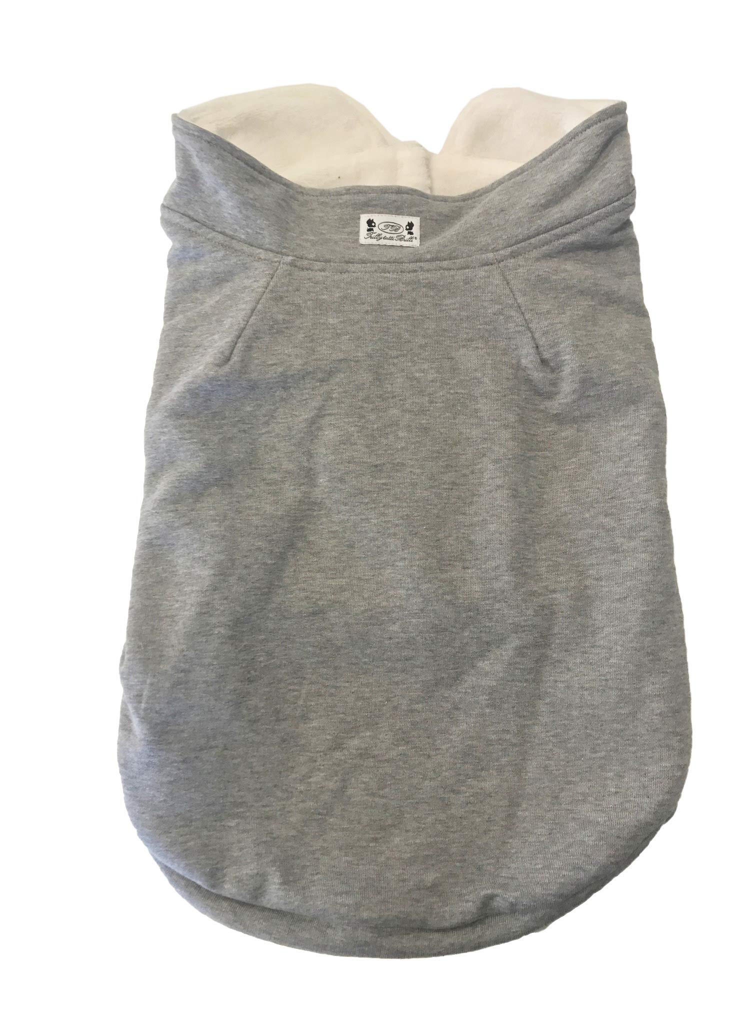 Trilly All Brilli Bulldog Sweatshirt Interior Plush, Grey, S - 1 Product