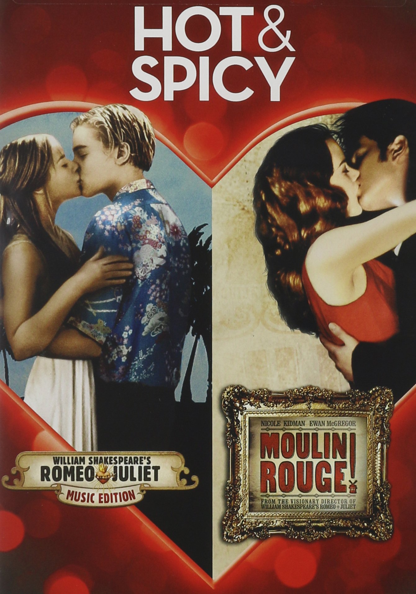 DVD Moulin Rouge y Romeo y Julieta importado de USA para coleccionistas de cine