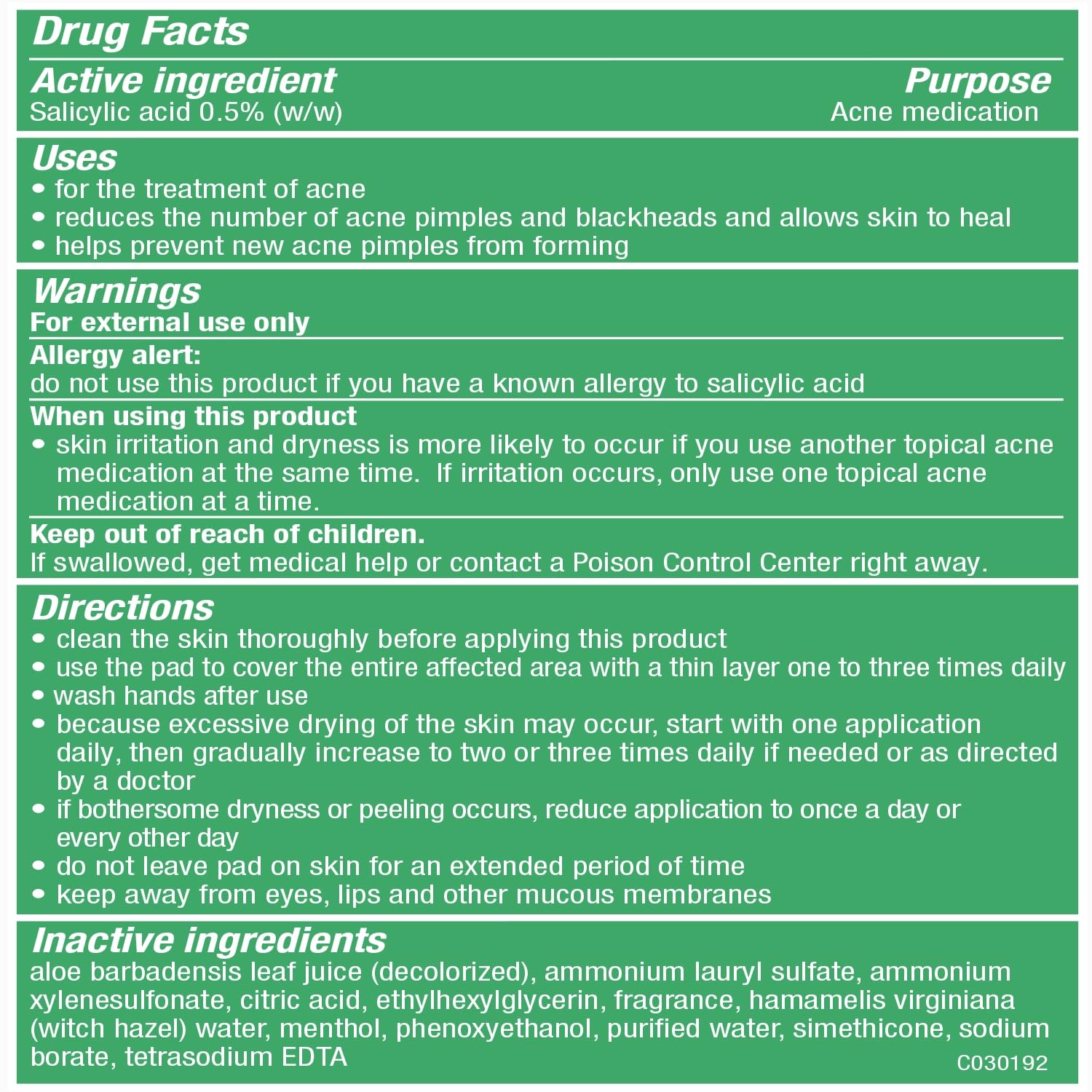 Stri-Dex Daily Care Sensitive With Aloe Pads 90 Each (Pack of 5)