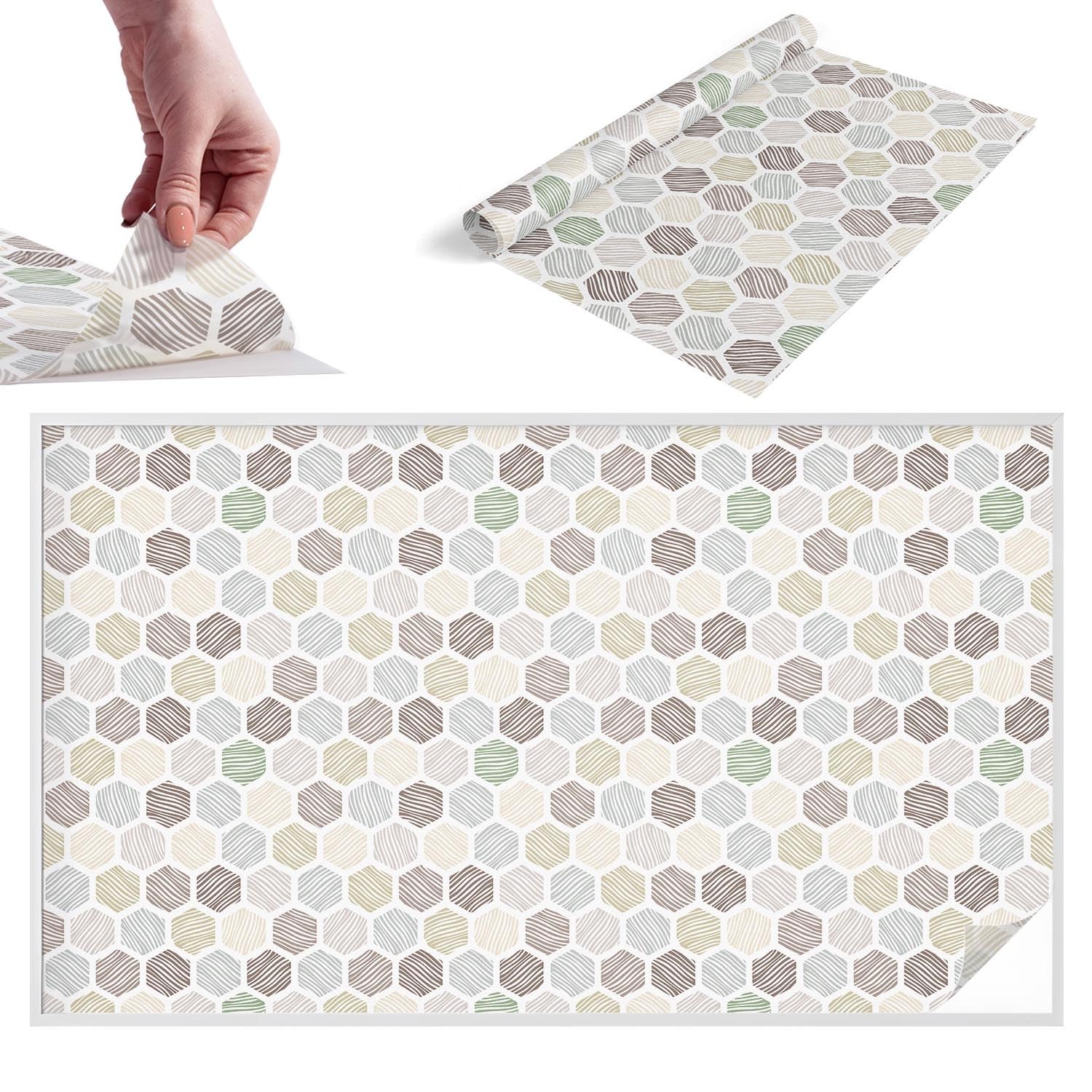 Film dépoli pour fenêtre 200x116 cm à motif ondes géométriques