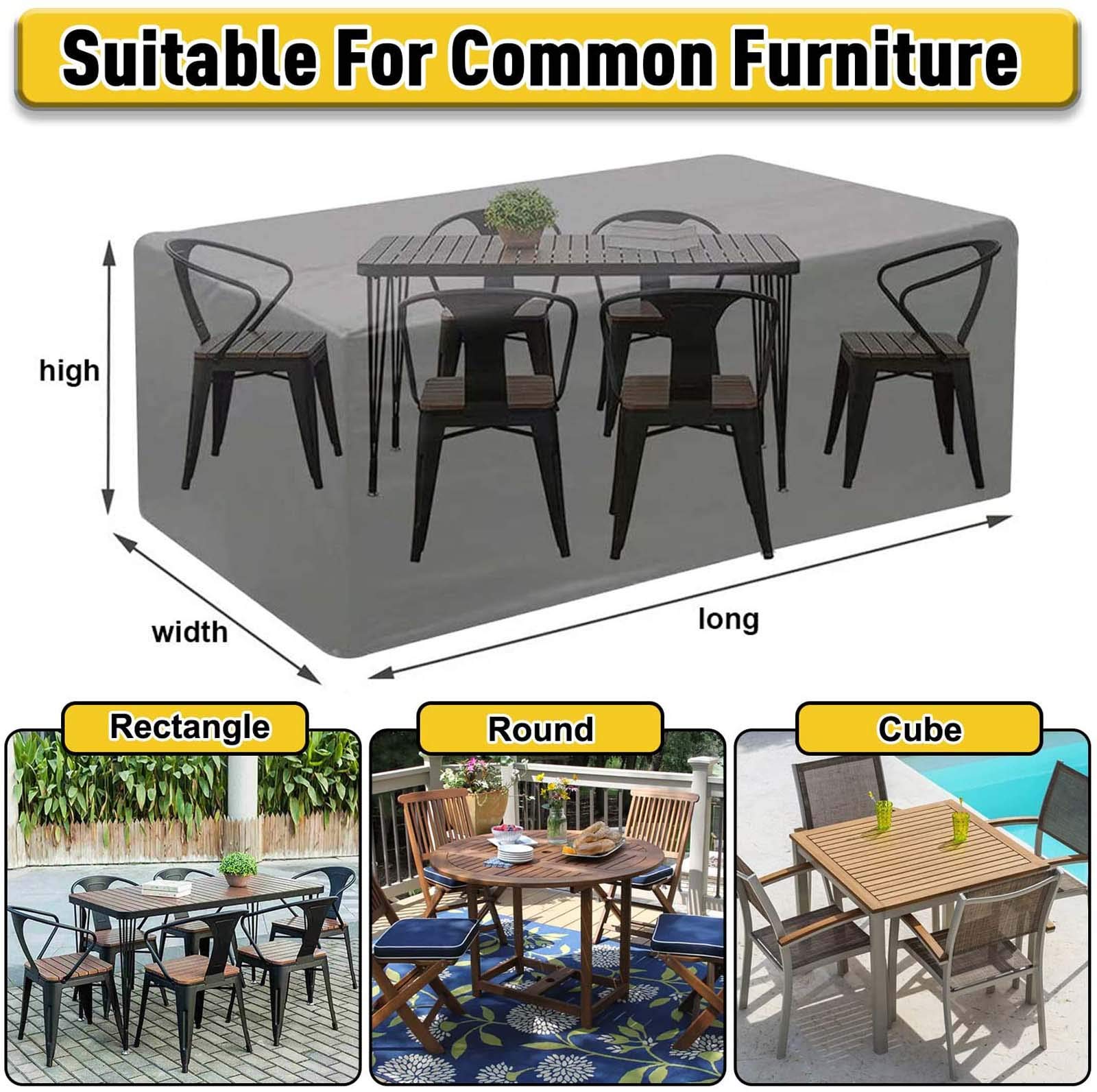 PROUH Housse De Meuble De Jardin Impermeable 300×250×90cm, Housse Salon